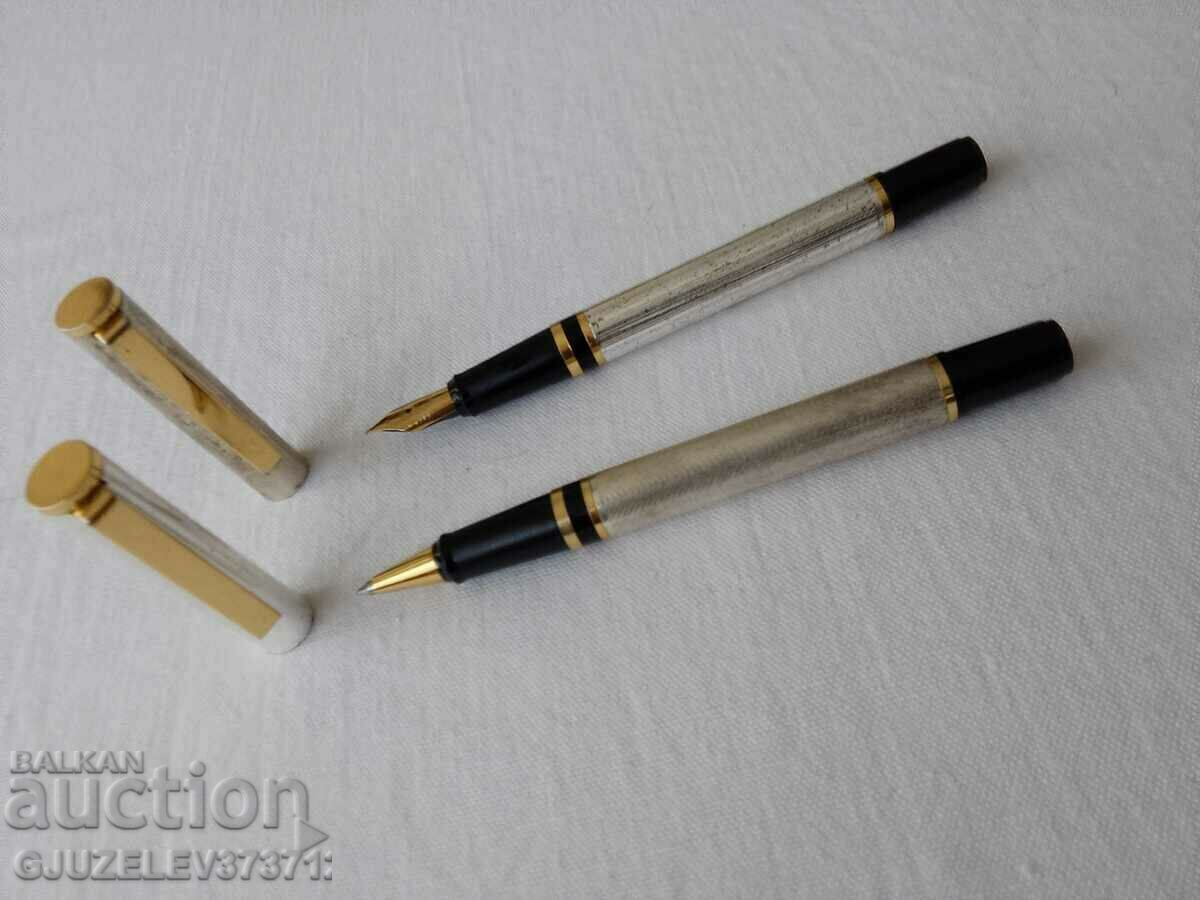 Set pix și pix placat cu argint - 5