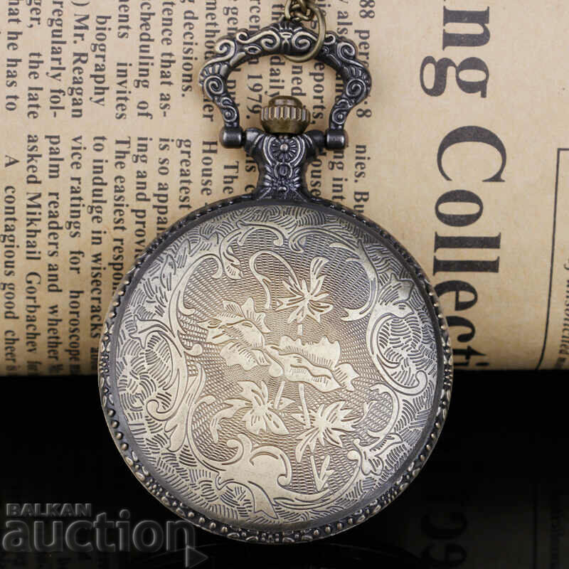 Auction  New Pocket watch skeleton ribs skeleton beautiful nice top