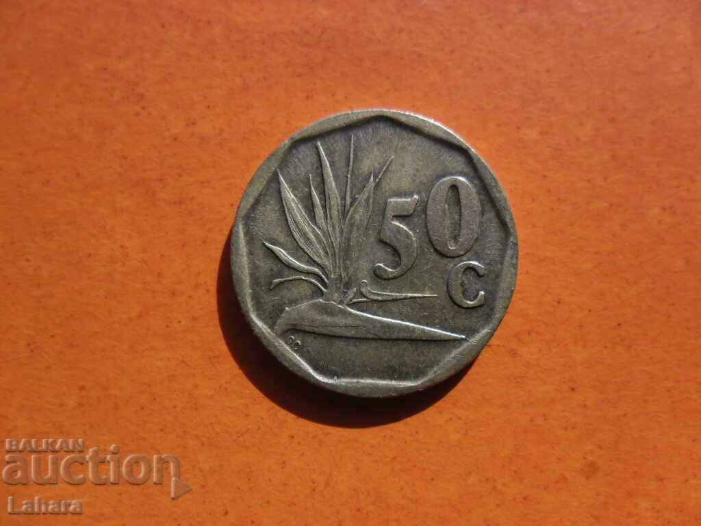 50 cents 1992 South Africa