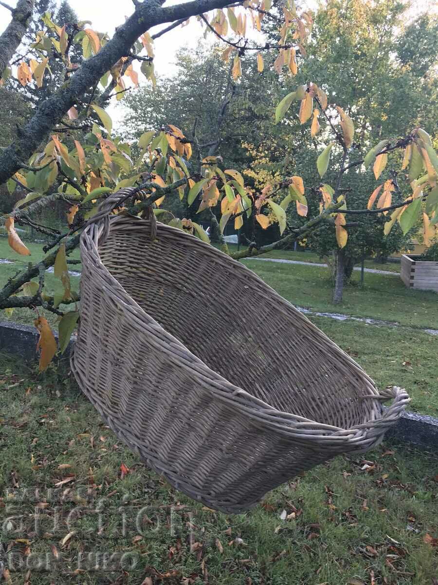 A large woven basket