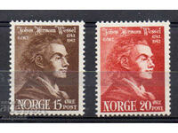 1942. Норвегия. 200 г. от рождението на Йохан Херман Весел.