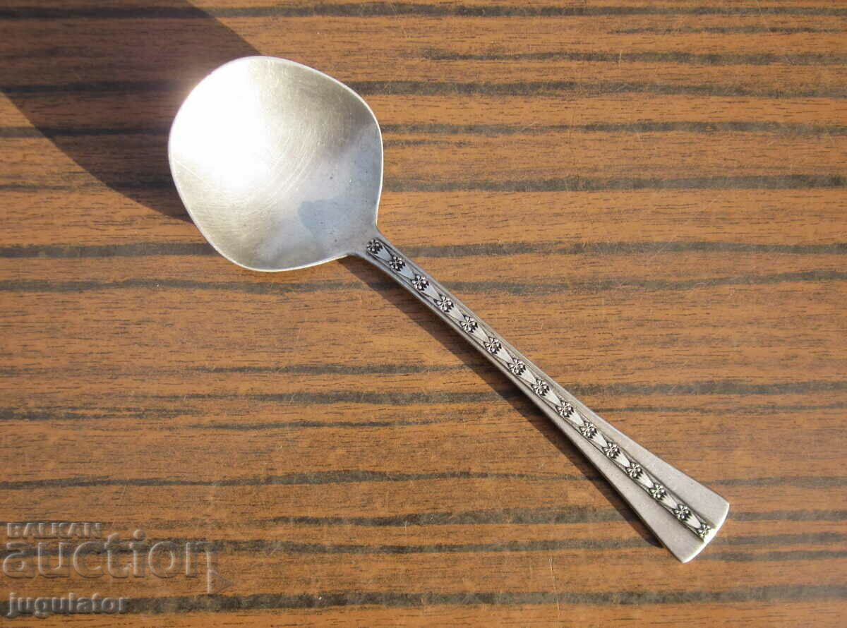 стара Руска Съветска сребърна лъжица лъжичка за сладолед