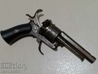 Щифтов револвер Лефуше 7мм пищов 80-те год на 19век пистолет