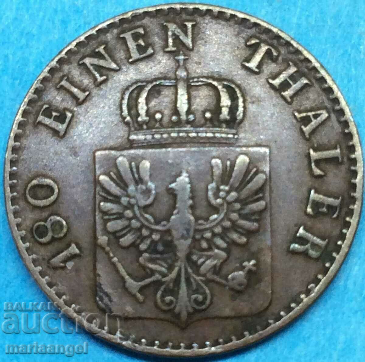 2 пфенига 1867 Прусия Германия