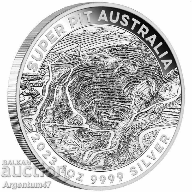 SILVER 1 OZ 2023 AUSTRALIA - SUPER PIT GOLD MINE