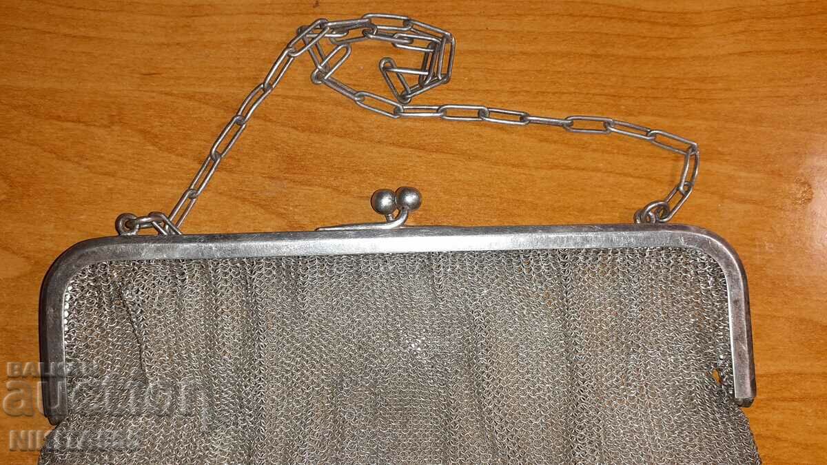 Poșetă de mână victoriană antică din anii 1900 - 5