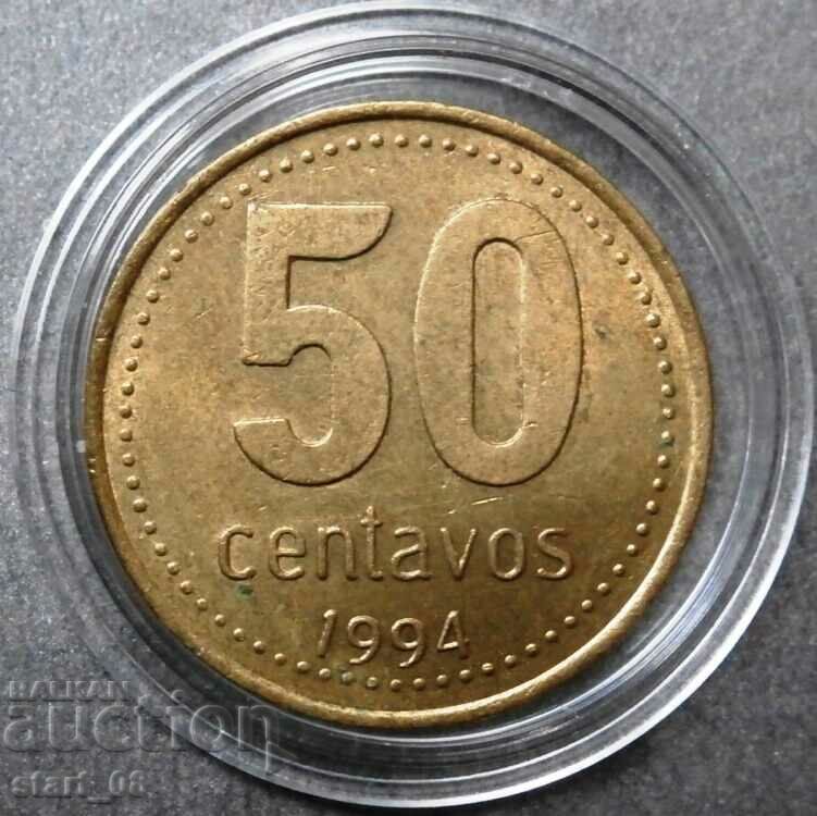 Аржентина 50 сентавос 1994