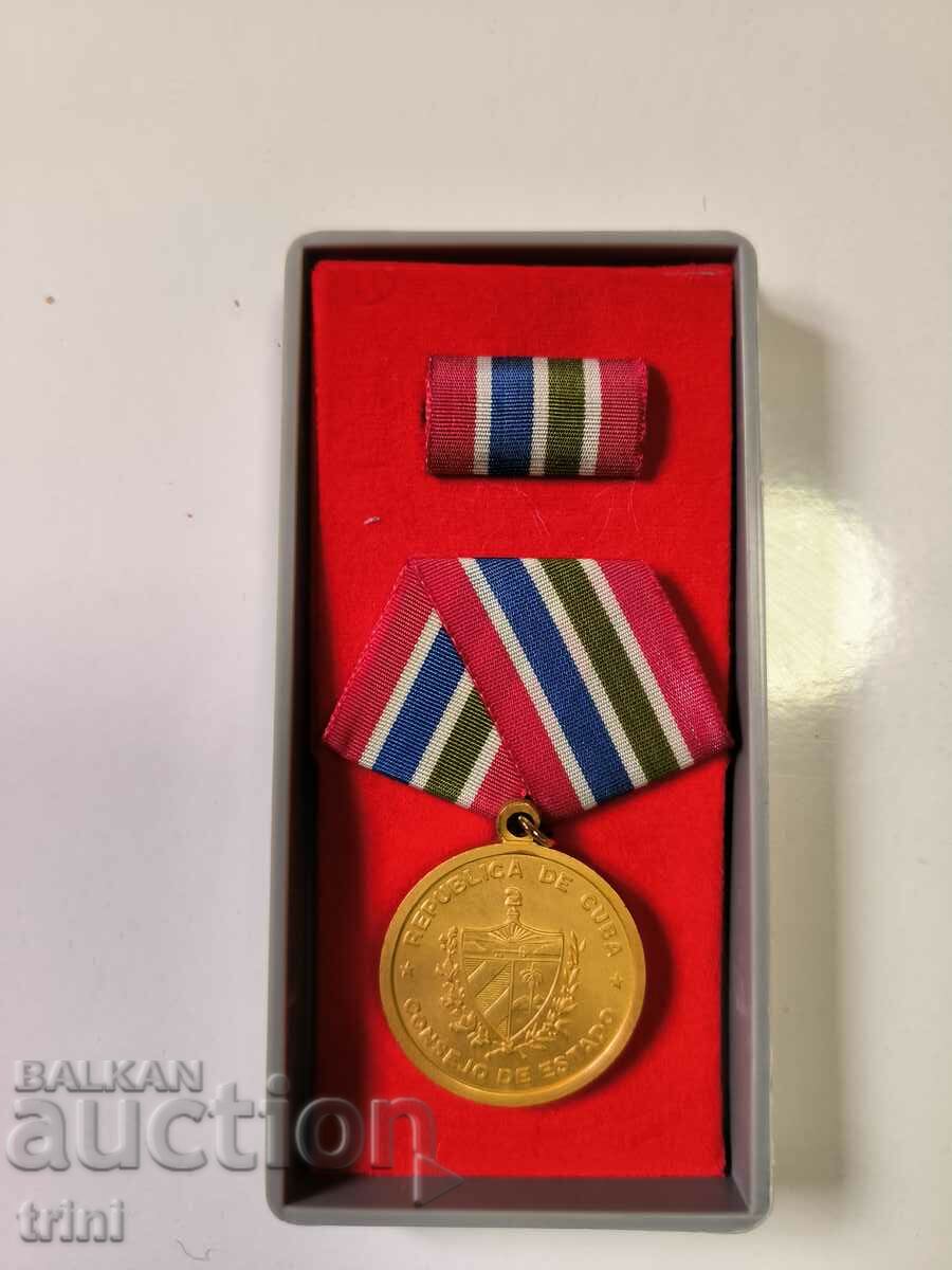State Medal. council of CUBA 30 years of the revolution and a miniature with price 180.00 BGN | € 92.03 State Medal. council of CUBA 30 years of the revolution and a miniature with price 180.00 BGN | € 92.03