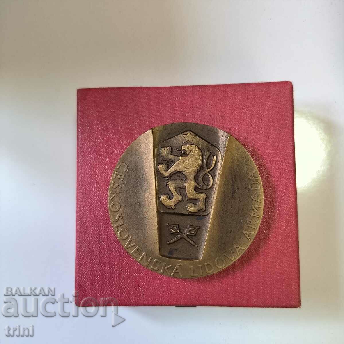 Table Medal Czechoslovak People's Army with price 80.00 BGN | € 40.90 Table Medal Czechoslovak People's Army with price 80.00 BGN | € 40.90