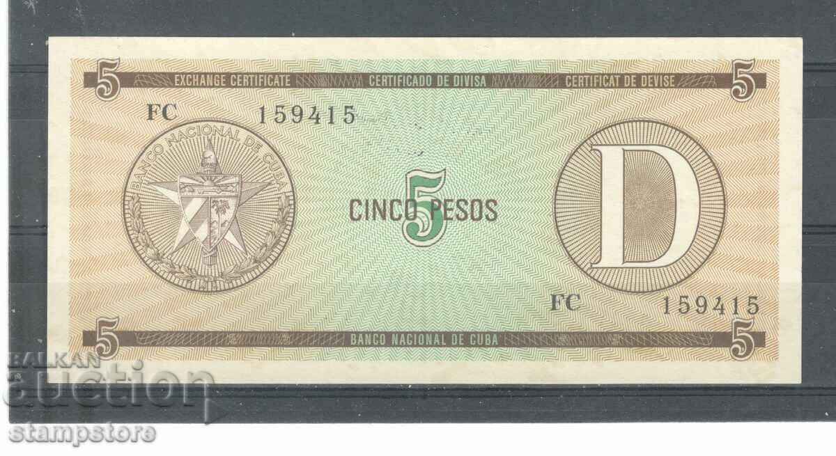 Cuba 5 pesos
