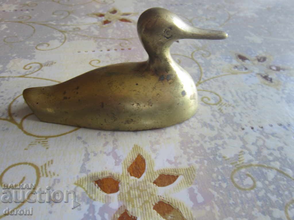 Old bronze figure fugurka plastik of a duck - 6 Old bronze figure fugurka plastik of a duck - 6