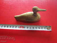 Old bronze figure fugurka plastik of a duck