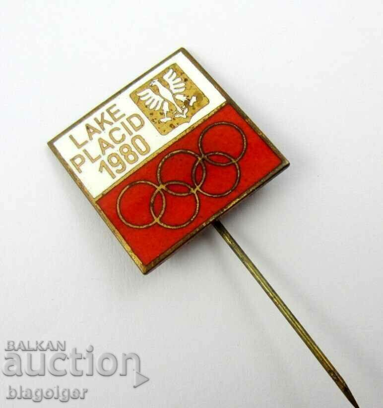 Olympic Badge - Poland Olympic Team for Lake Placid with price 14.99 BGN | € 7.66 Olympic Badge - Poland Olympic Team for Lake Placid with price 14.99 BGN | € 7.66