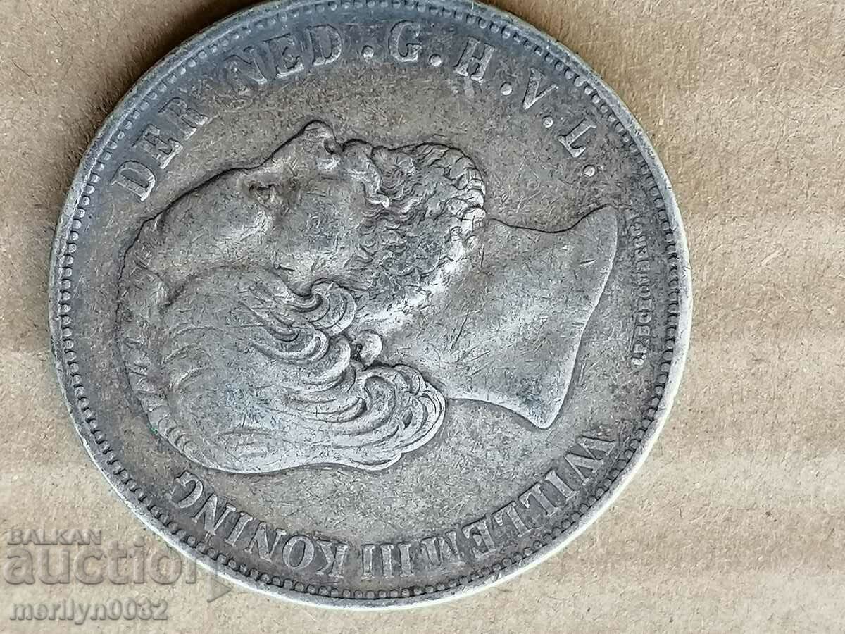 Coin 2/5 guilders 1872 K-tvo Netherlands silver 945/1000 - 5 Coin 2/5 guilders 1872 K-tvo Netherlands silver 945/1000 - 5