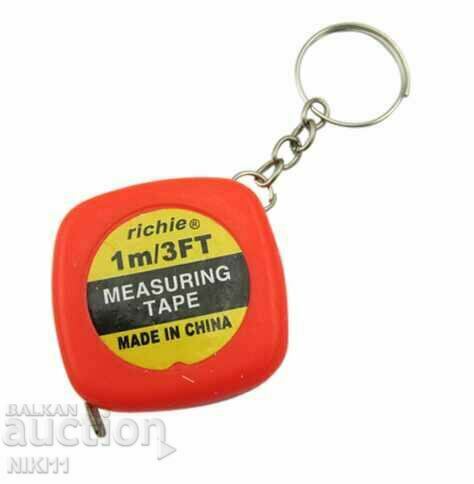 Mini tape measure keychain - 1m, small tape measure with price 7.00 BGN | € 3.58 Mini tape measure keychain - 1m, small tape measure with price 7.00 BGN | € 3.58