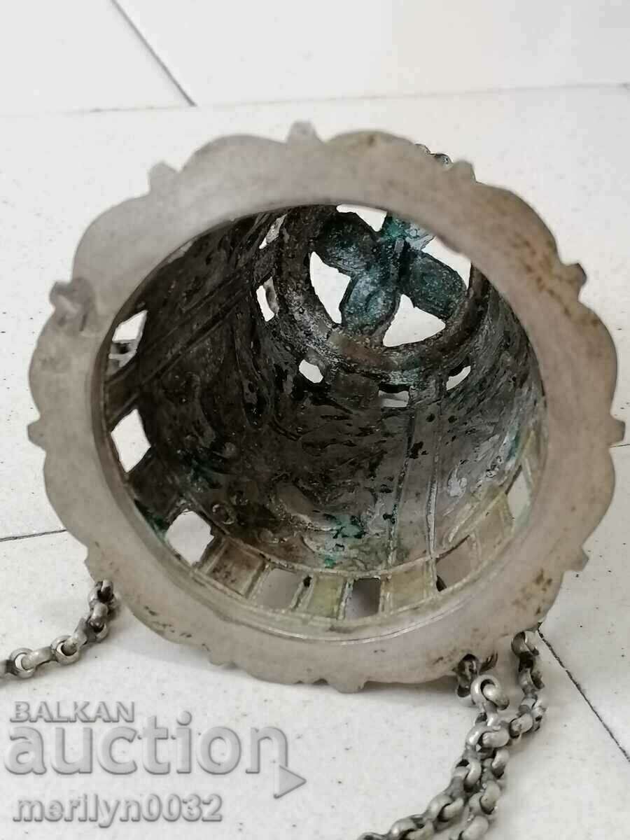 Ασημένιο φωτιστικό σπιτιού Revival σταυρός δικέφαλου αετού - 5 Ασημένιο φωτιστικό σπιτιού Revival σταυρός δικέφαλου αετού - 5