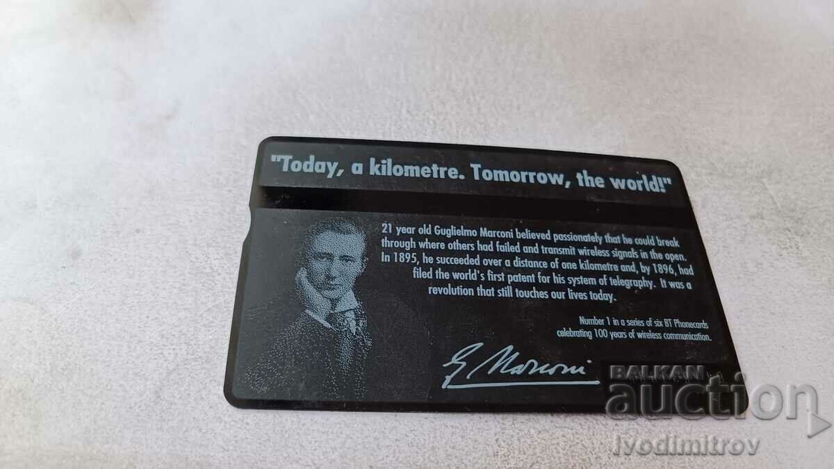 British Telecom 100 Years of Radio G. Marconi Soundcard with price 1.45 BGN | € 0.74 British Telecom 100 Years of Radio G. Marconi Soundcard with price 1.45 BGN | € 0.74