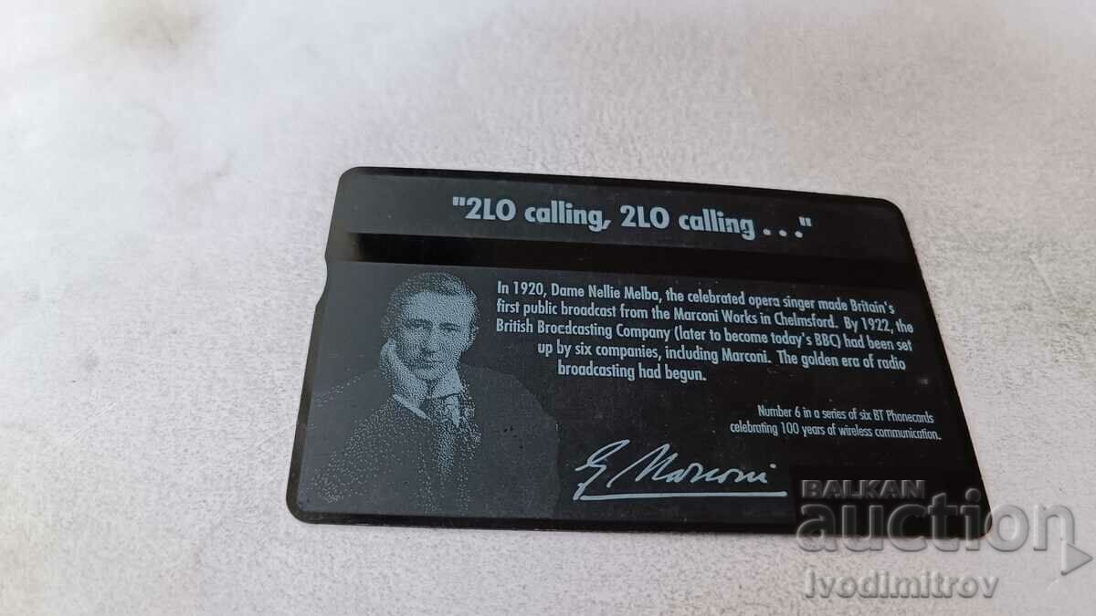 British Telecom 100 de ani de radio G. Marconi Soundcard cu preț 1.45 BGN | € 0.74