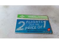 Фонокарта British Telecom 2 Flights for the Price 1