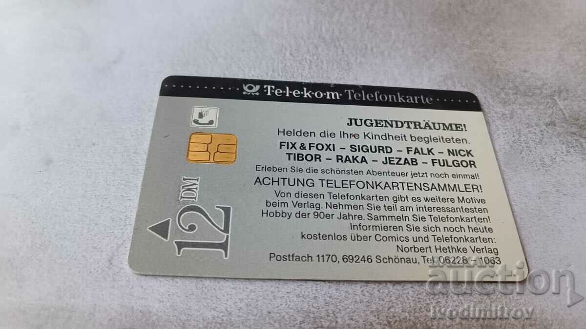 Deutsche Telecom 12 DM Comic-Kunst sound card with price 0.85 BGN | € 0.43 Deutsche Telecom 12 DM Comic-Kunst sound card with price 0.85 BGN | € 0.43