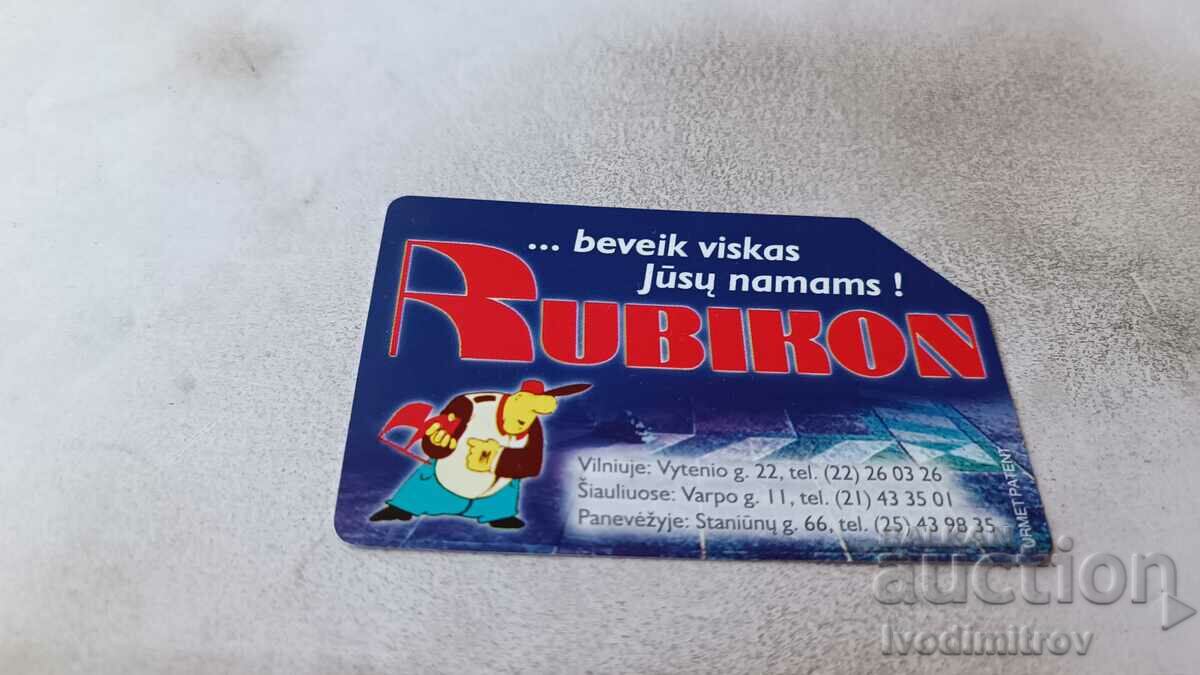 Phonocard Lietuvos Telekomas Rubikon