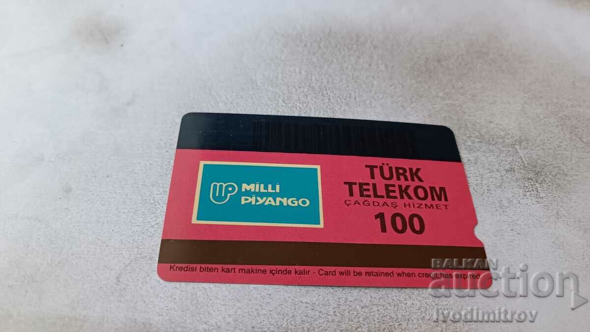 Turk Telekom Milli Piyango phone card with price 0.95 BGN | € 0.49