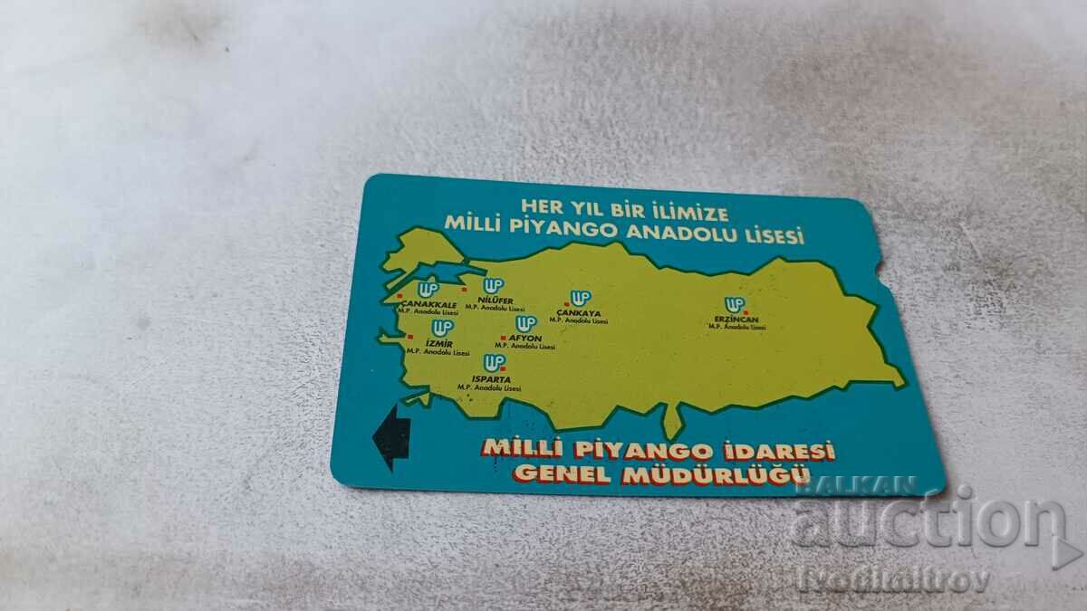Τηλεφωνική κάρτα Turk Telekom Milli Piyango