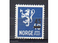 1949. Норвегия. Лъв - надпечатка.