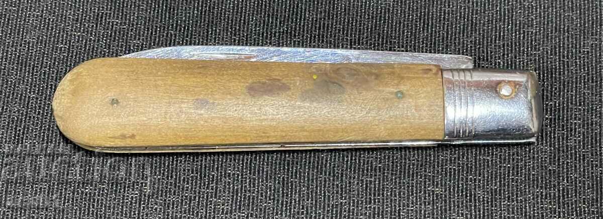 Auction Pocket knife wooden handle Auction Pocket knife wooden handle