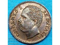 1 centesimo 1895 Italia Umberto 1 (1895-1904) rar și scump