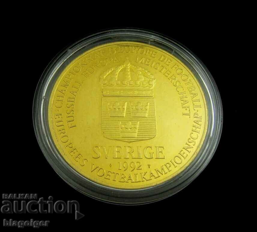 Auction FOOTBALL-EURO'92 GERMANY-PLAQUET-COIN Auction FOOTBALL-EURO'92 GERMANY-PLAQUET-COIN