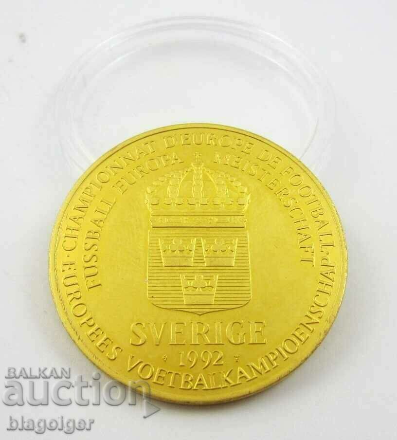 FOOTBALL-EURO'92 GERMANY-PLAQUET-COIN - 5 FOOTBALL-EURO'92 GERMANY-PLAQUET-COIN - 5