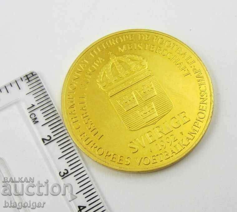 FOOTBALL-EURO'92 GERMANY-PLAQUET-COIN - 6 FOOTBALL-EURO'92 GERMANY-PLAQUET-COIN - 6