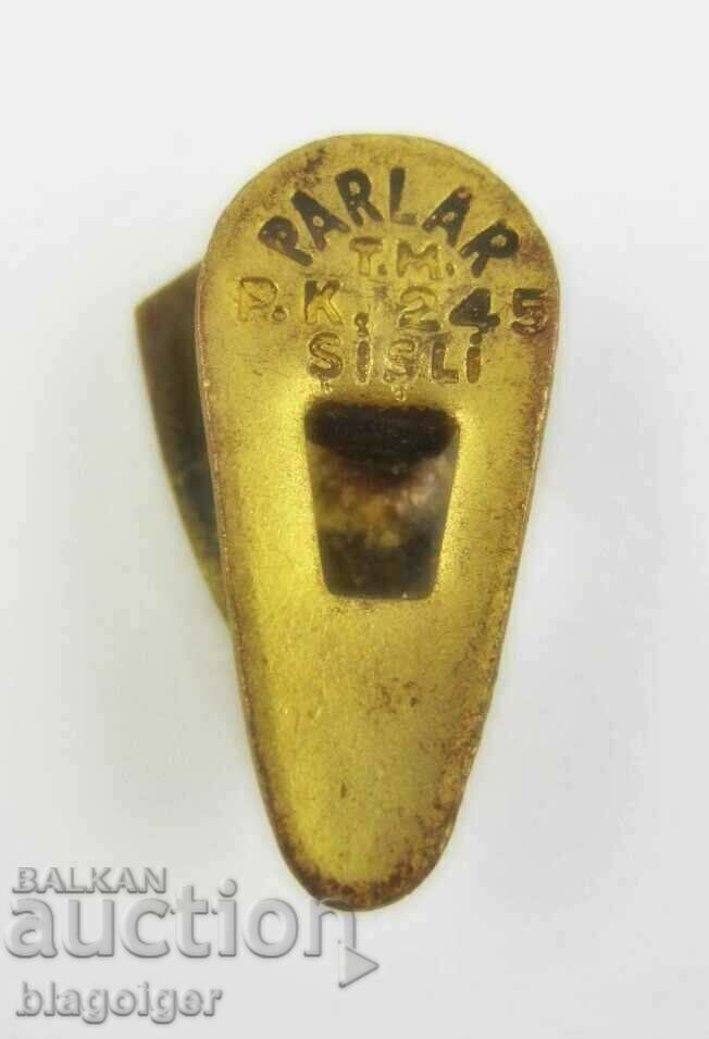 Auction  Old Football Badge-Turkish Football Federation-Buttonella-Em