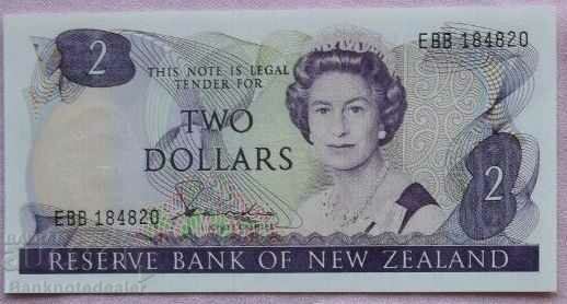 New Zealand  2 Dollars 1981 Pick 170a Ref 4820
