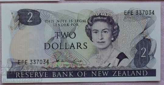 New Zealand 2 Dollars 1981 Pick 170a Ref 7034