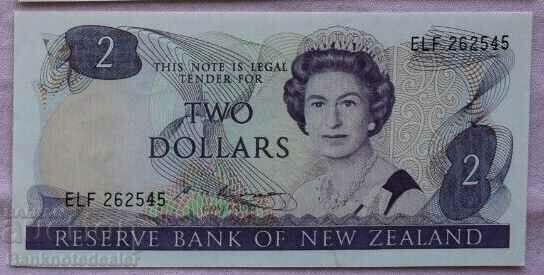 New Zealand 2 Dollars 1981 Pick 170b Ref 2545