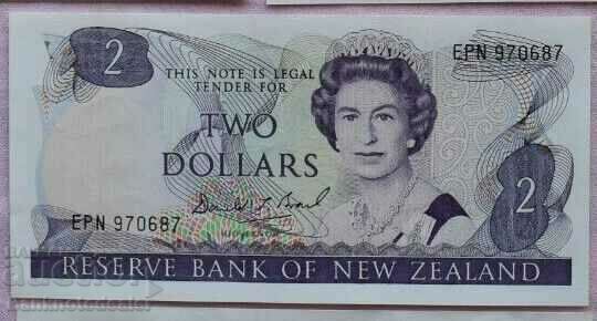 Noua Zeelandă 2 dolari 1981 Pick 170c Ref 0697