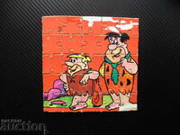 Old puzzle 20 pieces Fred Flintstone Barney Rubble animated film