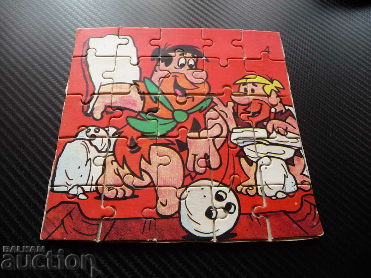 Old Puzzle 25 Pieces Fred Flintstone Barney Rubble Bowling Movie with price 6.00 BGN | € 3.07 Old Puzzle 25 Pieces Fred Flintstone Barney Rubble Bowling Movie with price 6.00 BGN | € 3.07