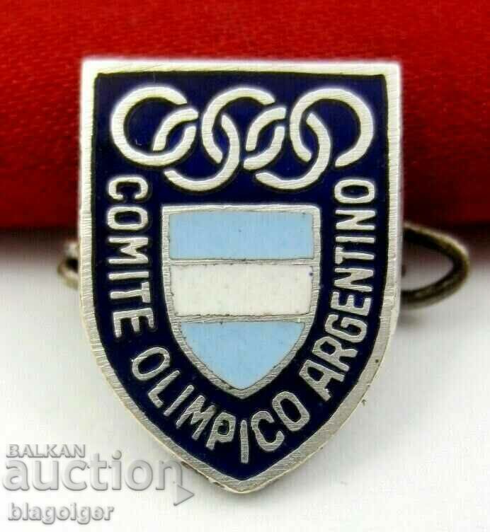 INSIGNĂ OLIMPICĂ VECHE-COMITETUL OLIMPIC ARGENTINA-1960