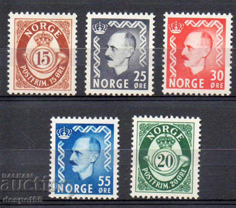 1951- 52. Νορβηγία. Πρόσθετες αξίες.