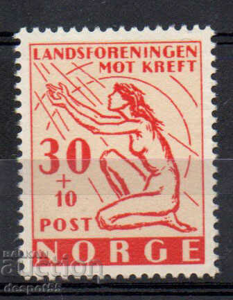 1953. Норвегия. Благотворителна марка - Борбата с рака.