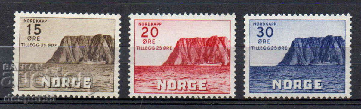 1953 Norway. Nordkapp, a cape on the north coast of the island of Magerøya