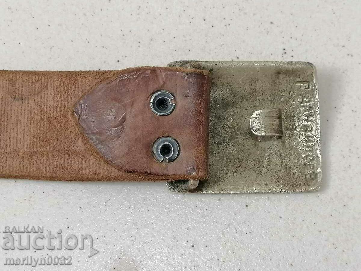 Auction Youth belt with buckle Kingdom of Bulgaria Auction Youth belt with buckle Kingdom of Bulgaria