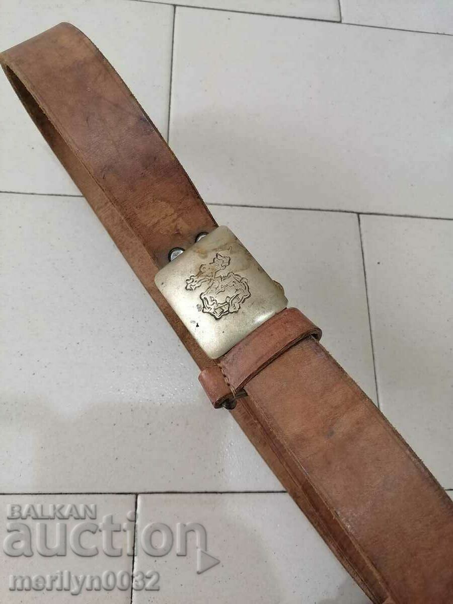 Youth belt with buckle Kingdom of Bulgaria
