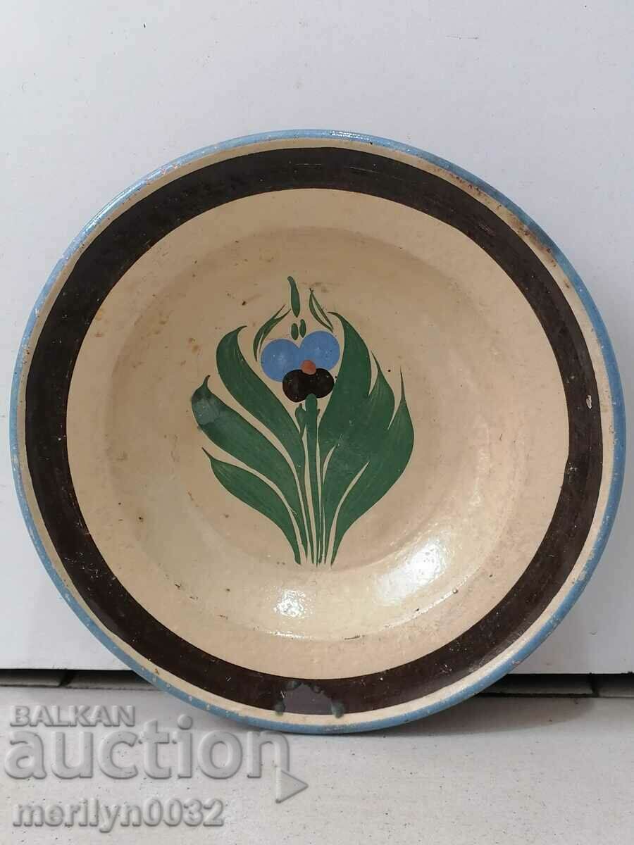 Bulgarian ceramic plate panitsa ceramics