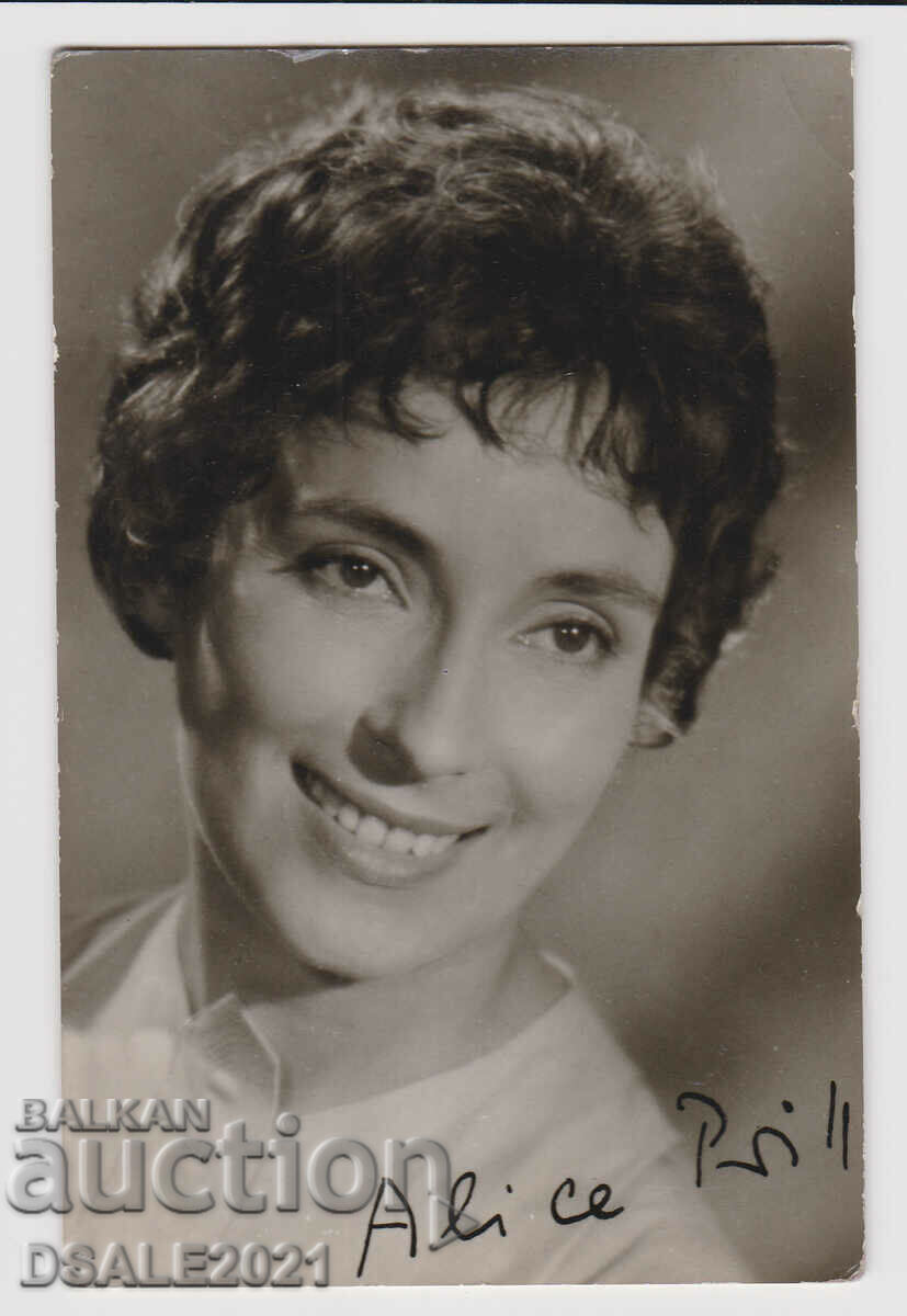 Postcard old photo actress ALICE PRILL /66938