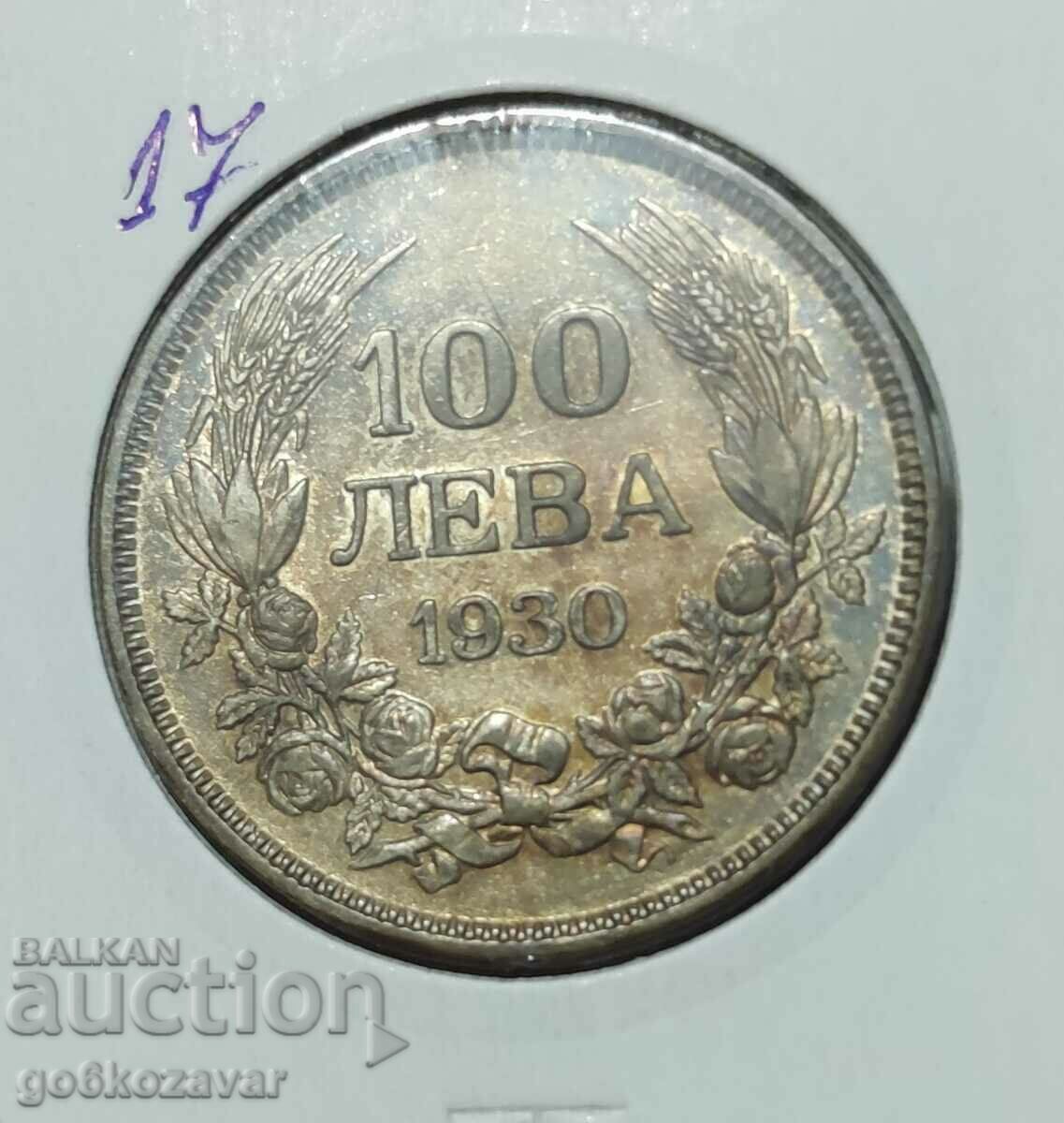 Bulgaria 100 BGN 1930 Colectie de argint!