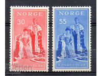 1955. Norvegia. 50 de ani de la domnia regelui Haakon VII.